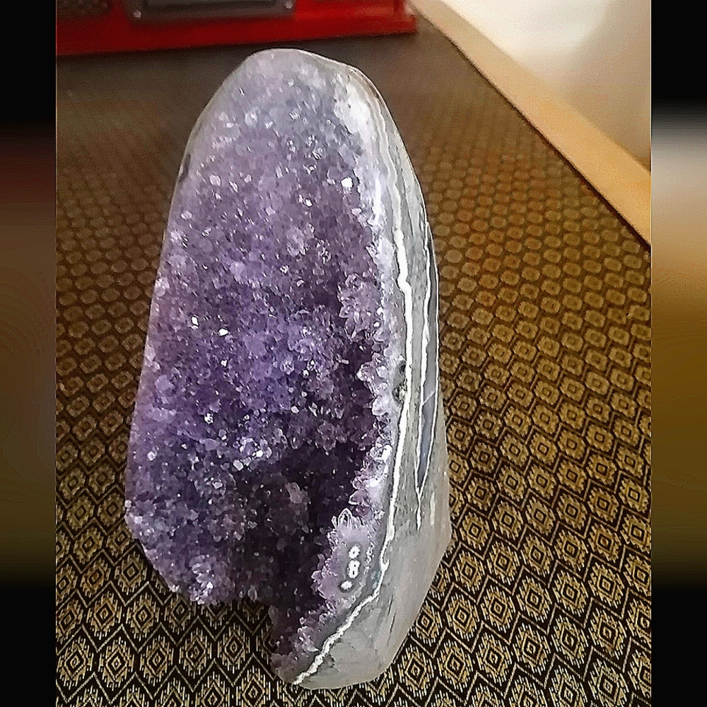 Gorgeous AMETHYST CATHEDRAL ✨3.4lbs with amazing banding and colouring! Video!